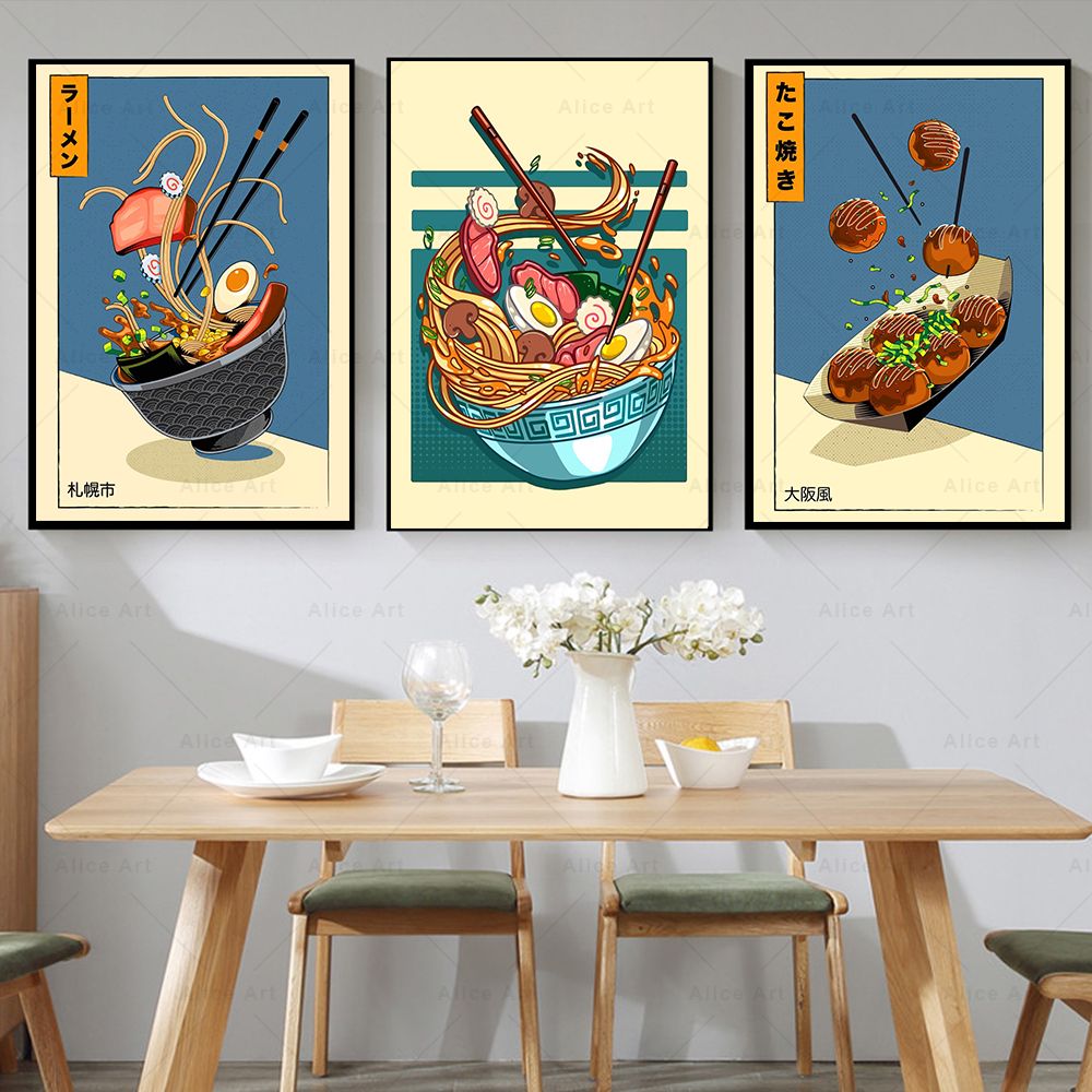 Japanese Food Lifestyle - Styl japoński plakat do kuchni do