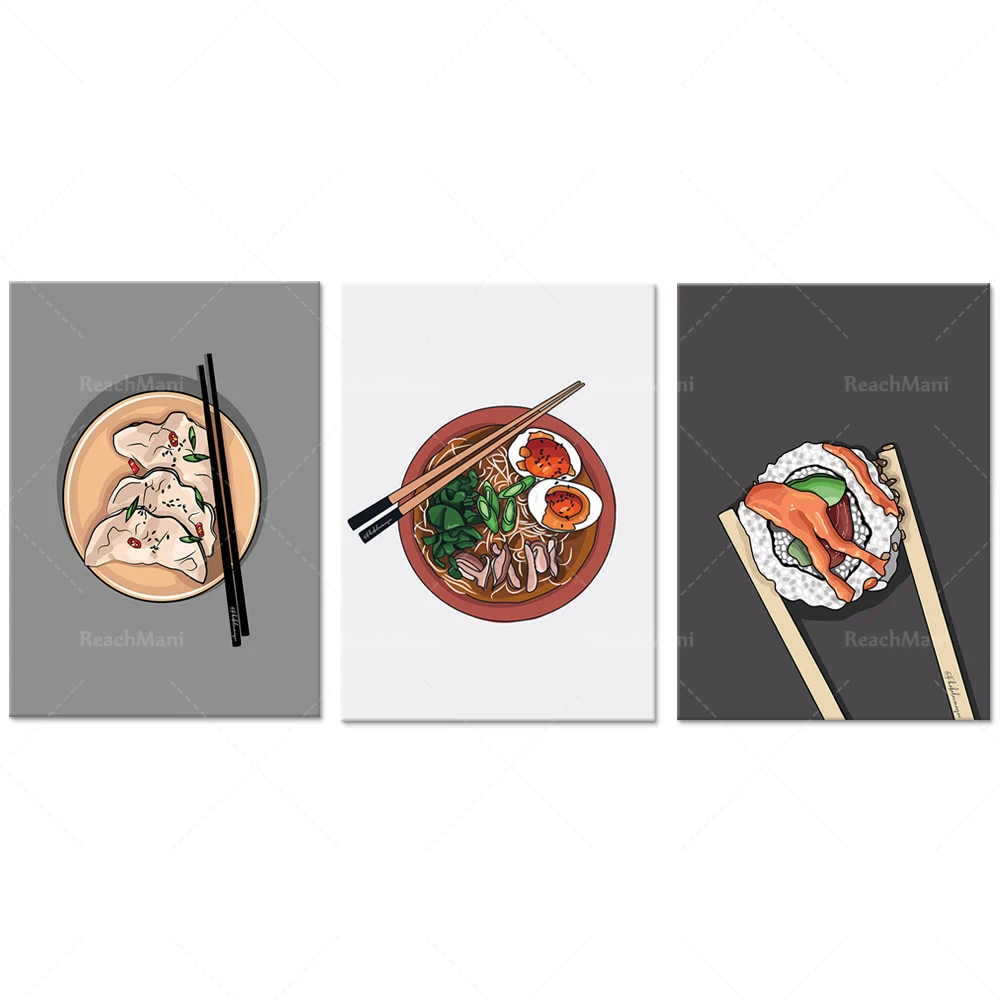 Japanese Food Lifestyle - Gyoza, sushi, ramen | 3 zestawy