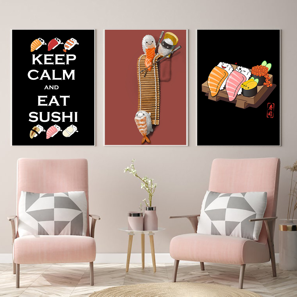 Japanese Food Lifestyle - Japoński Styl Ramen Sushi Abstrakcyjne Kreskówki