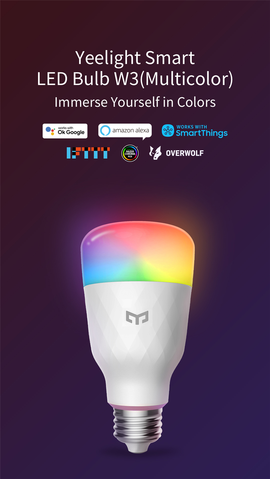 Żarówka LED Yeelight Smart W3  – Yeelight Light Smart Bulb recenzja i cena